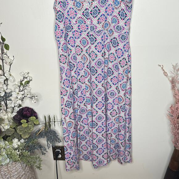 BODEN Bridget Ponte Midi Dress Painterly Geo Multi Sz 14R {Z8} - Picture 5 of 7